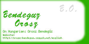 bendeguz orosz business card